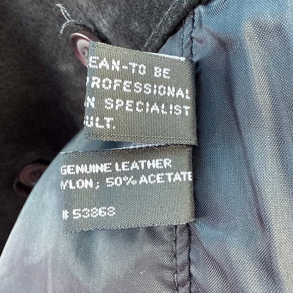 Vintage Europe Craft Mens Western Suede Leather Button Front BIker Vest Large - Picture 5 of 7